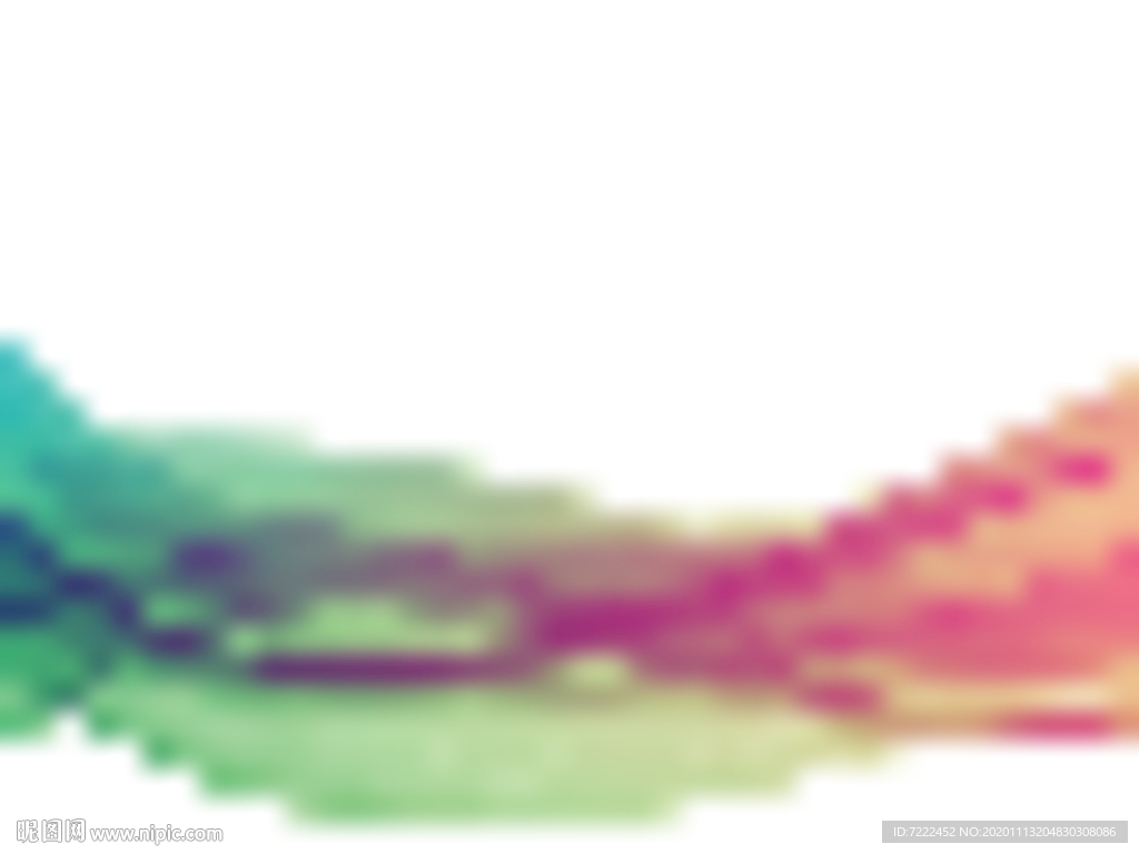 五颜六色的波浪线