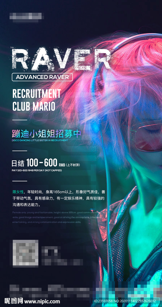 酒吧RAVE部门招聘运营销售