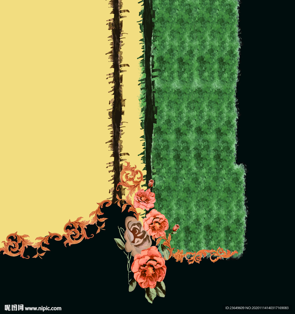 手绘花朵