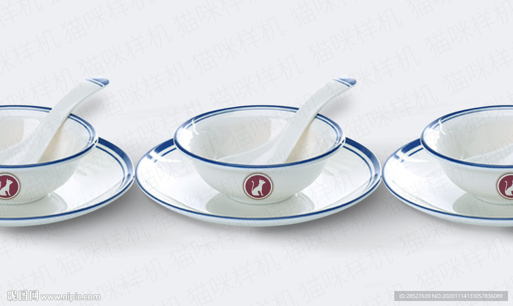 汤碗logo品牌餐厅厨房样机
