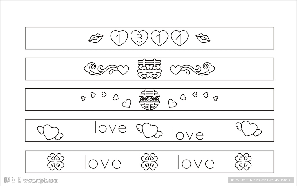 手环戒指车花图