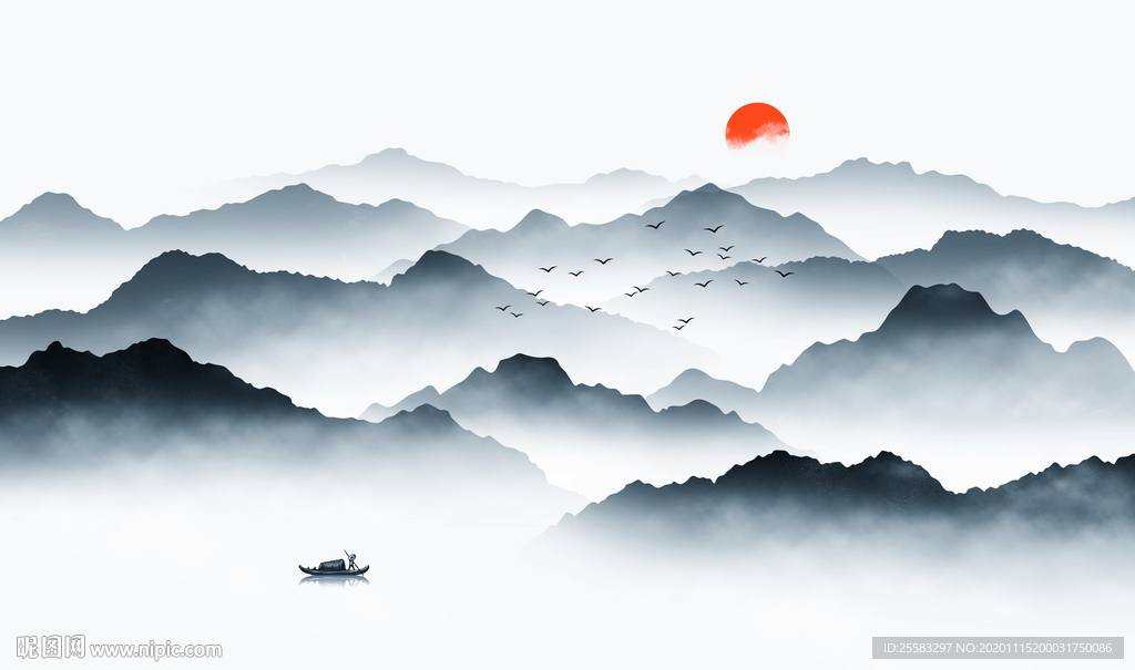 新中式山水