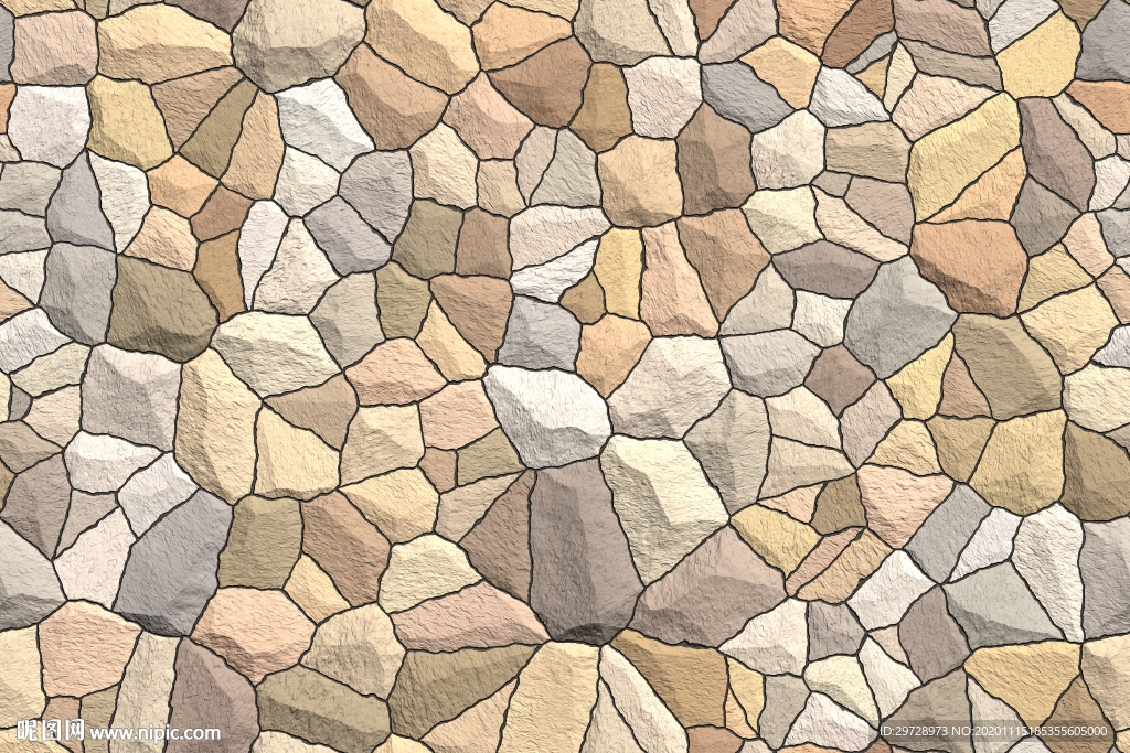 墙壁砖碎石材质