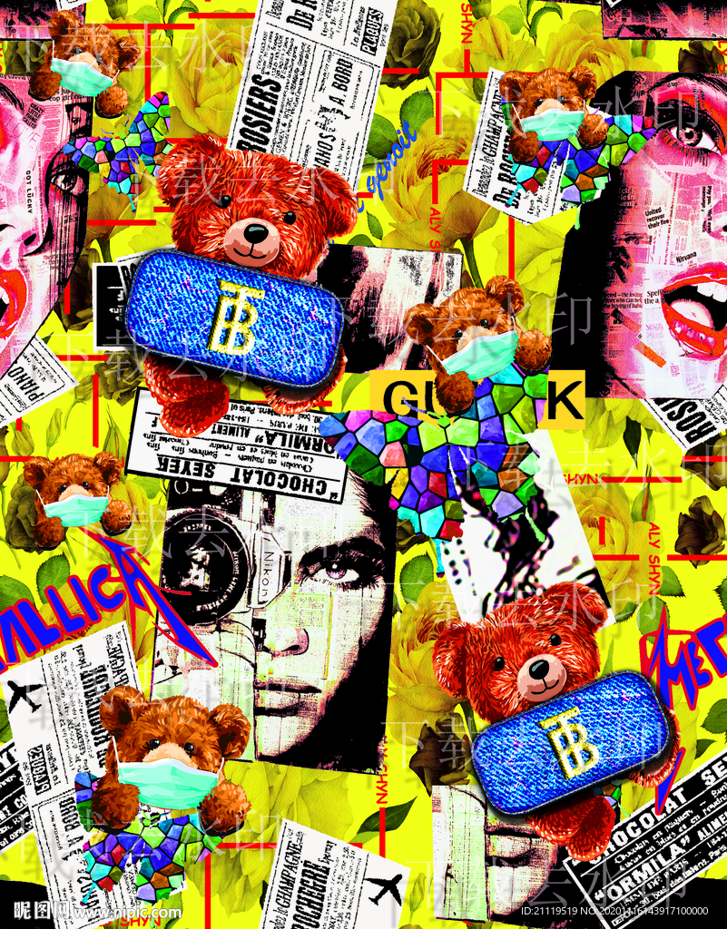 大牌男装 熊 定位