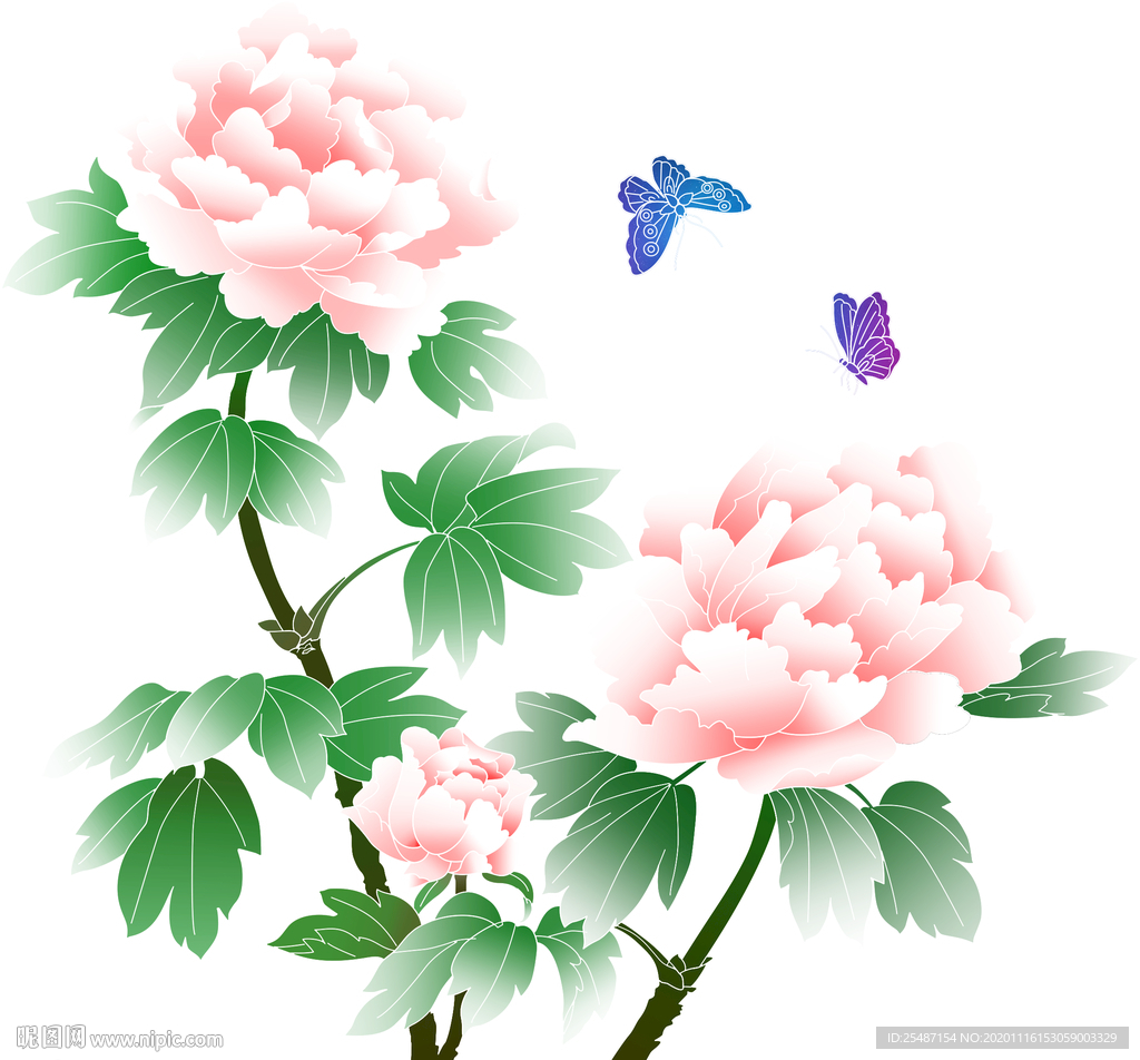 国画牡丹