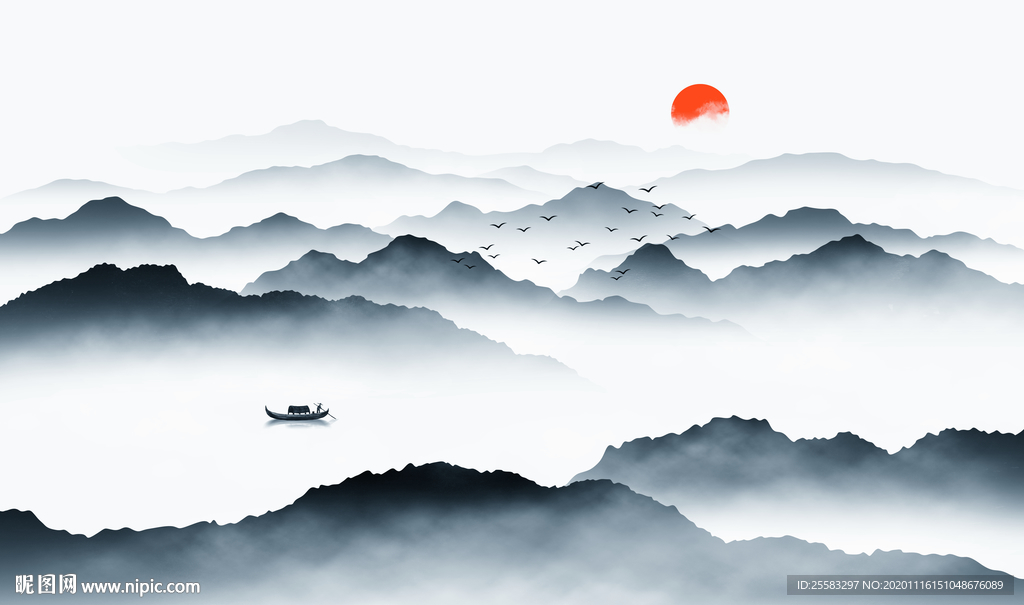 新中式山水