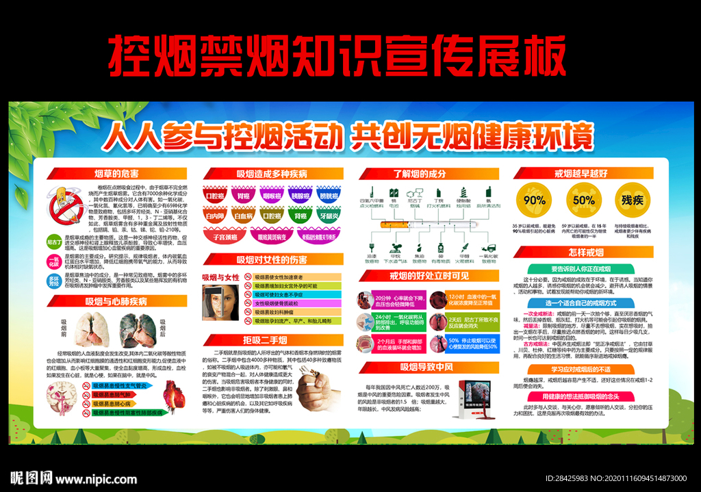 禁烟控烟宣传栏