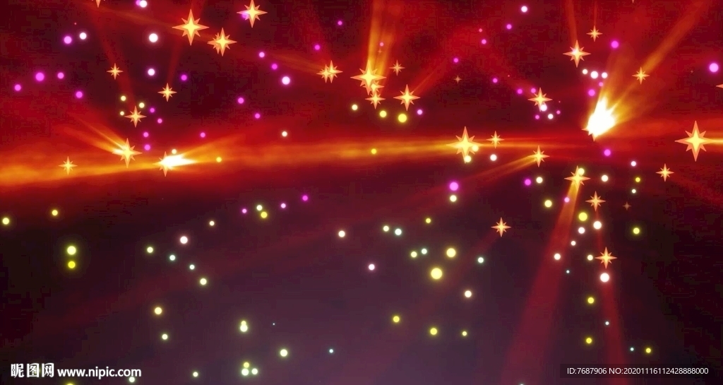 红色梦幻星空