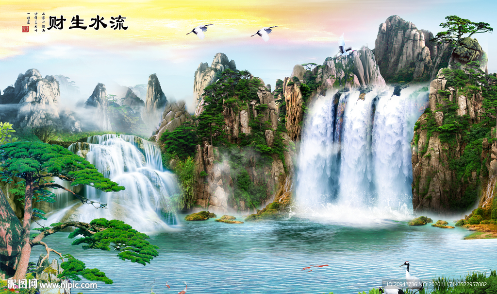 山水画 水墨山水画 意境山水画