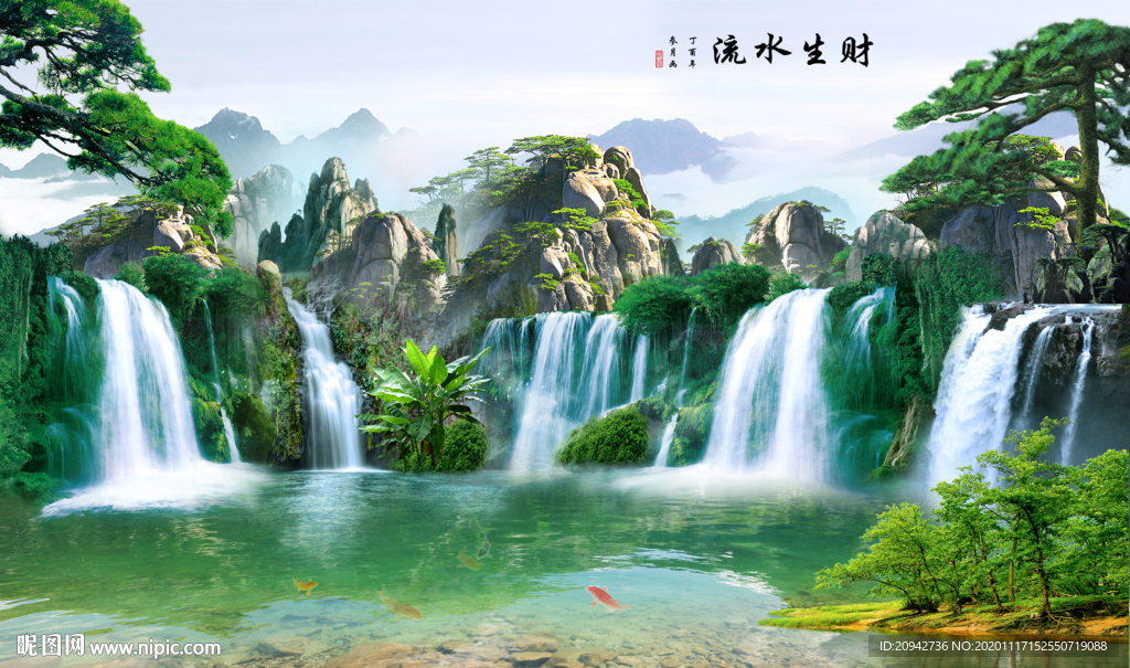 山水画 水墨山水画 意境山水画