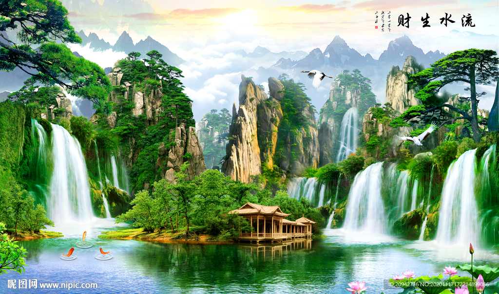山水画 水墨山水画 意境山水画