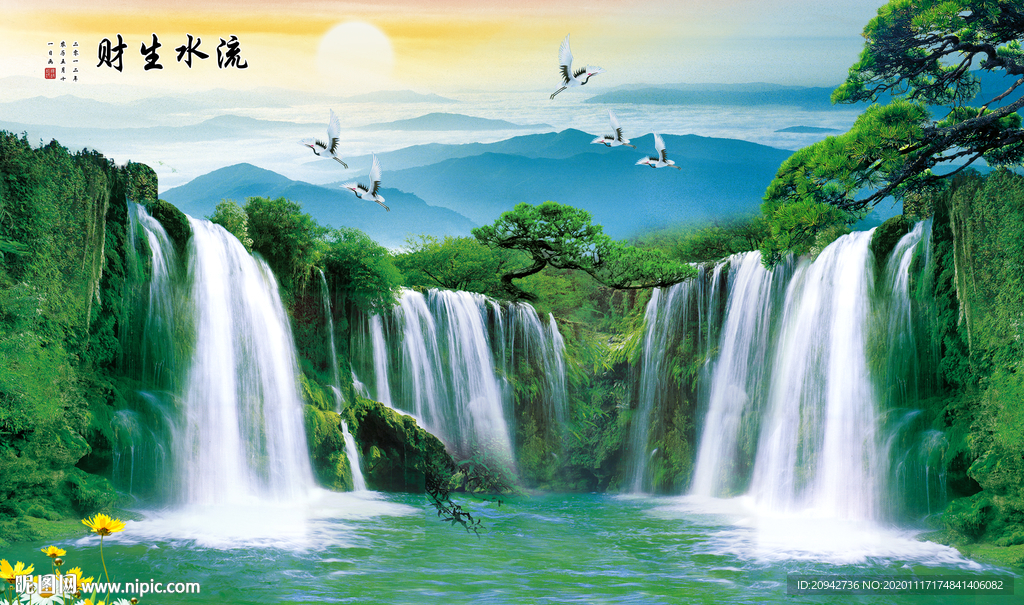 山水画 水墨山水画 意境山水画