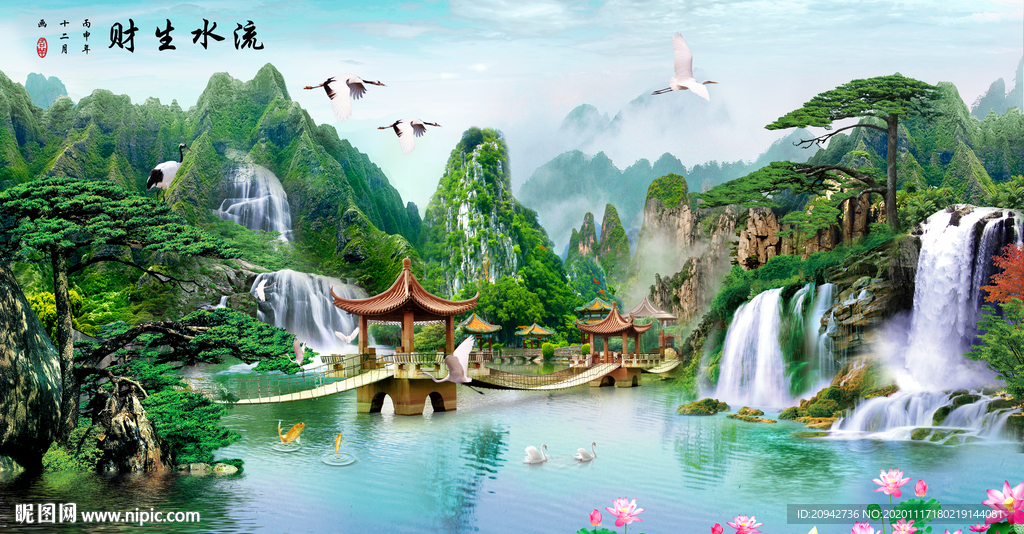 山水画 水墨山水画 意境山水画