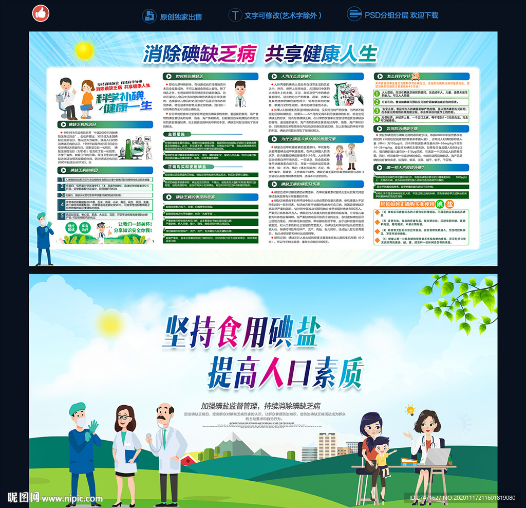 碘缺乏病防治日展板