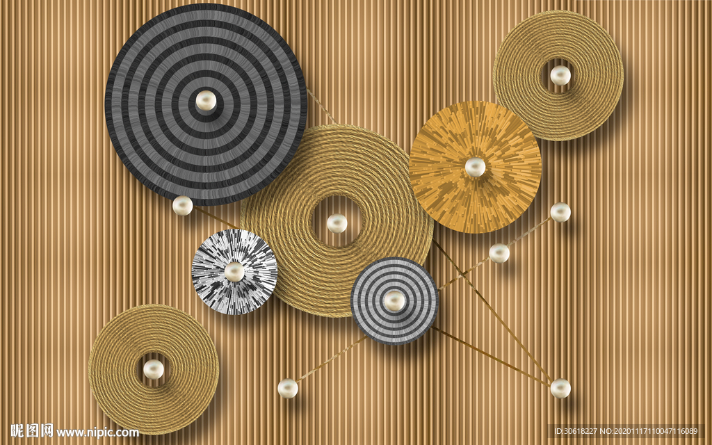 轻奢软装硬装组合背景墙