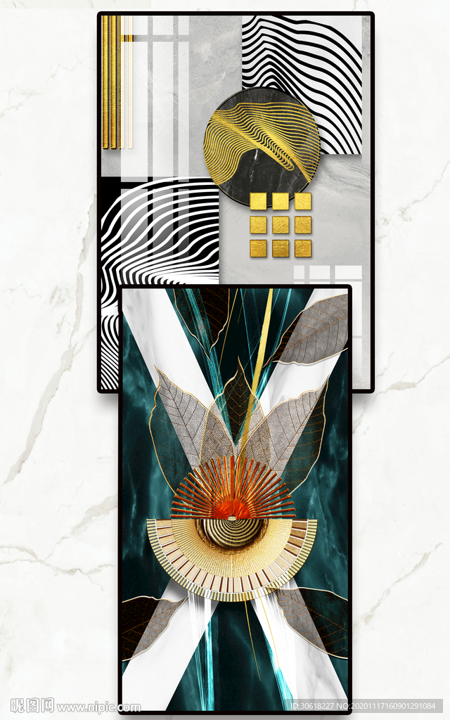 轻奢现代简约晶瓷画