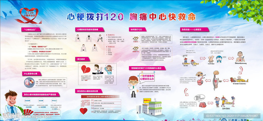 心梗拨打120  胸痛中心救命