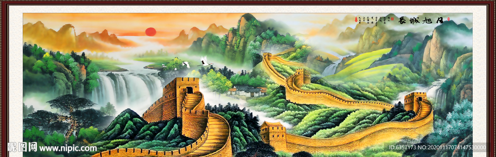 长城国画长城长城国画