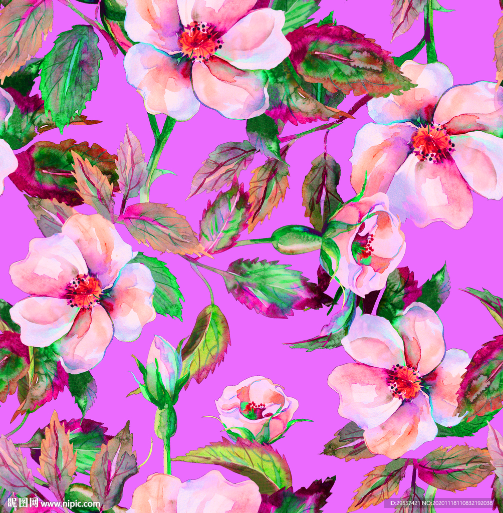 手绘花