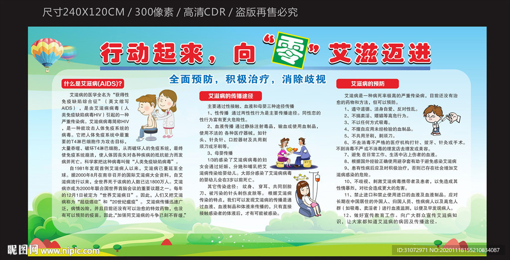 艾滋病宣传栏