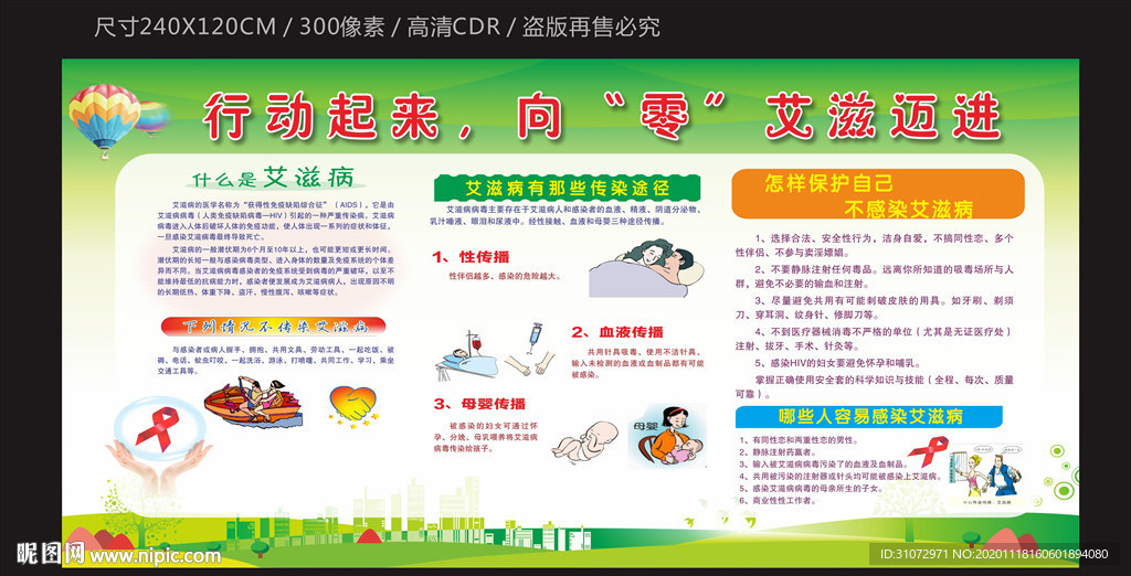 艾滋病宣传栏
