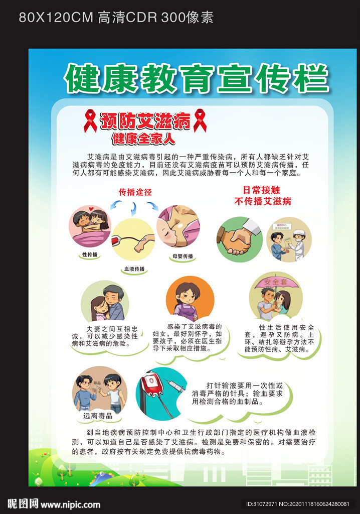 艾滋病宣传栏