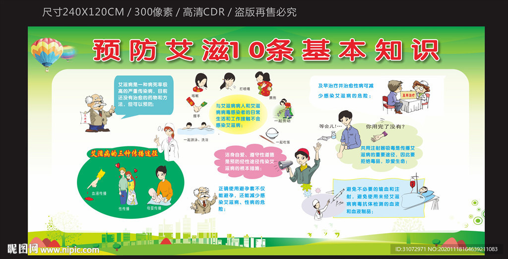 预防艾滋病十条基本知识