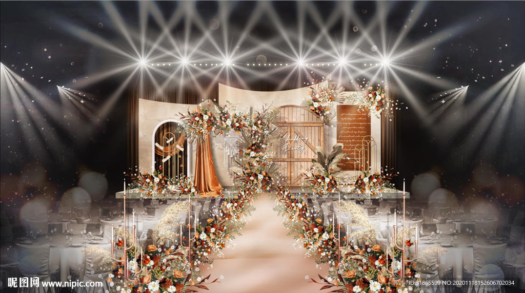 香槟色婚礼舞台