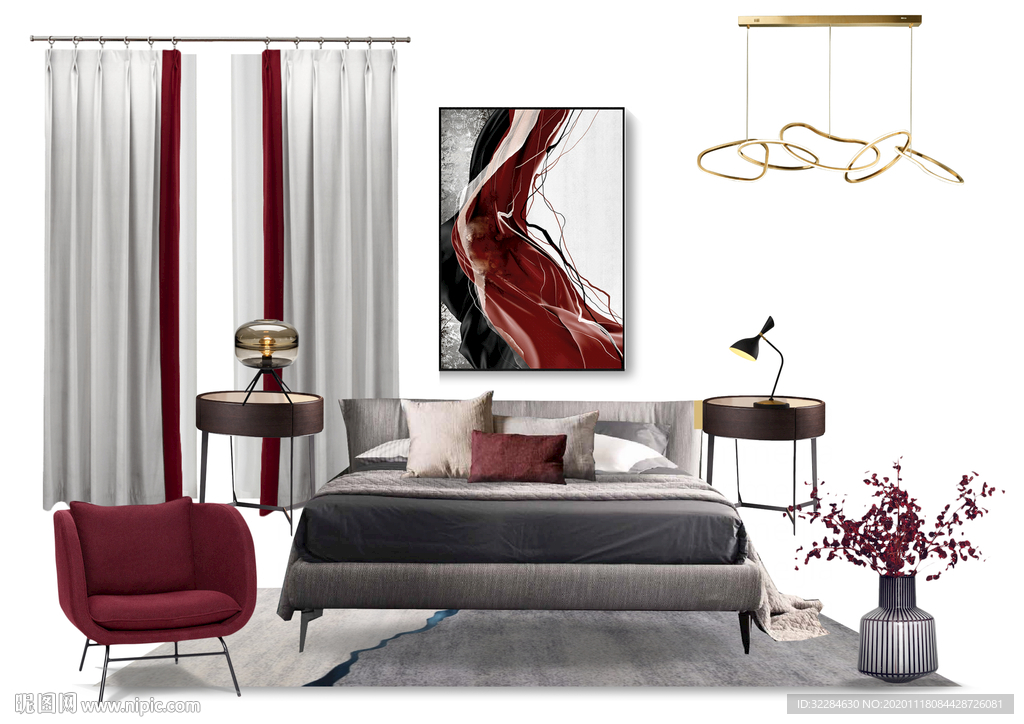 窗帘软装搭配图