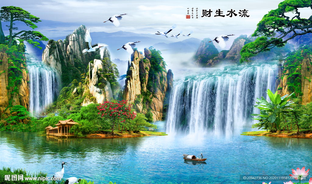 山水画 水墨山水画 意境山水画
