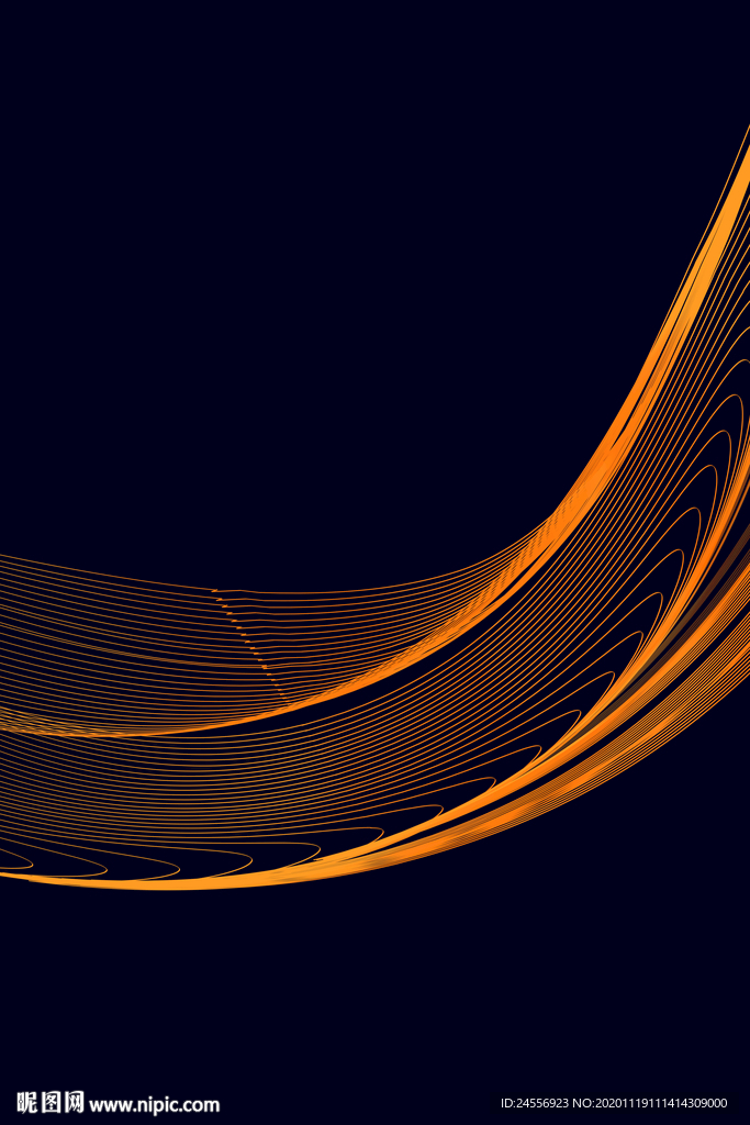 北欧金色抽象画