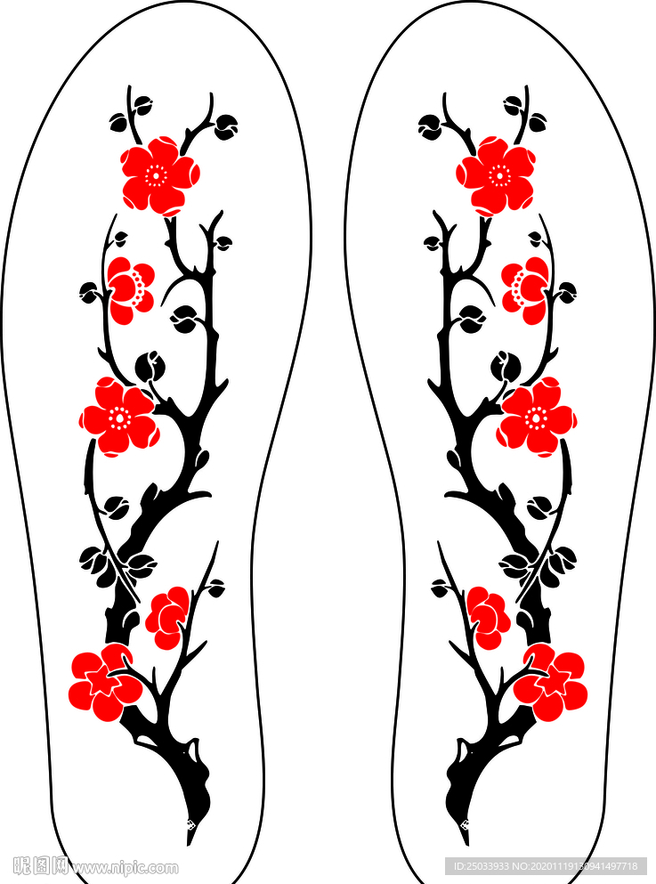 鞋垫印花