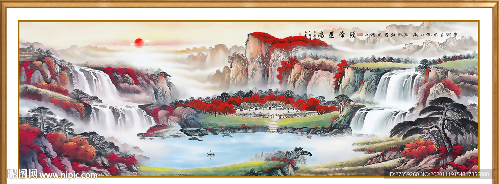 鸿运当头国画