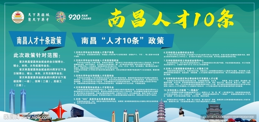 南昌人才十条