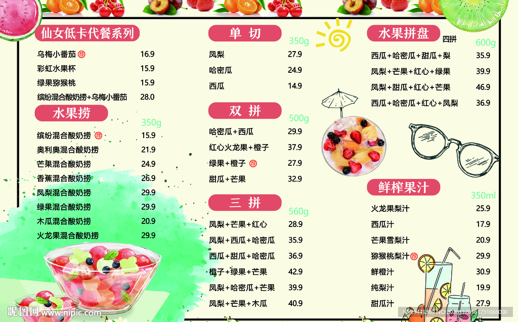 水果价目单