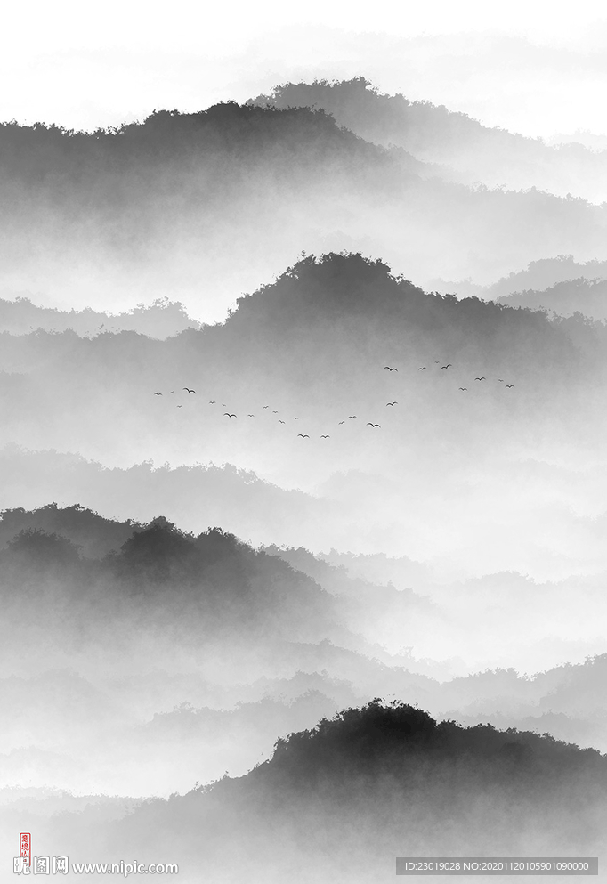新中式山水画