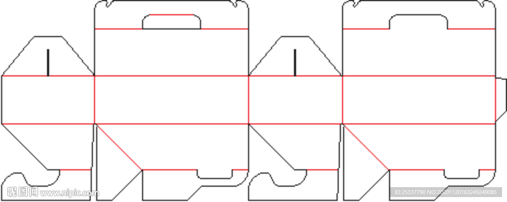 包装盒 刀版图06A