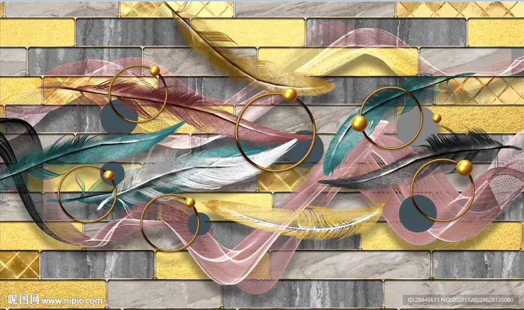 轻奢地毯地垫地画