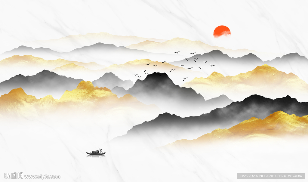 金色山水