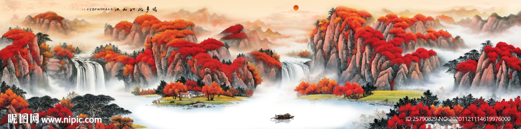 山水画 水墨山水画 意境山水画