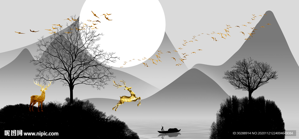 山水装饰画