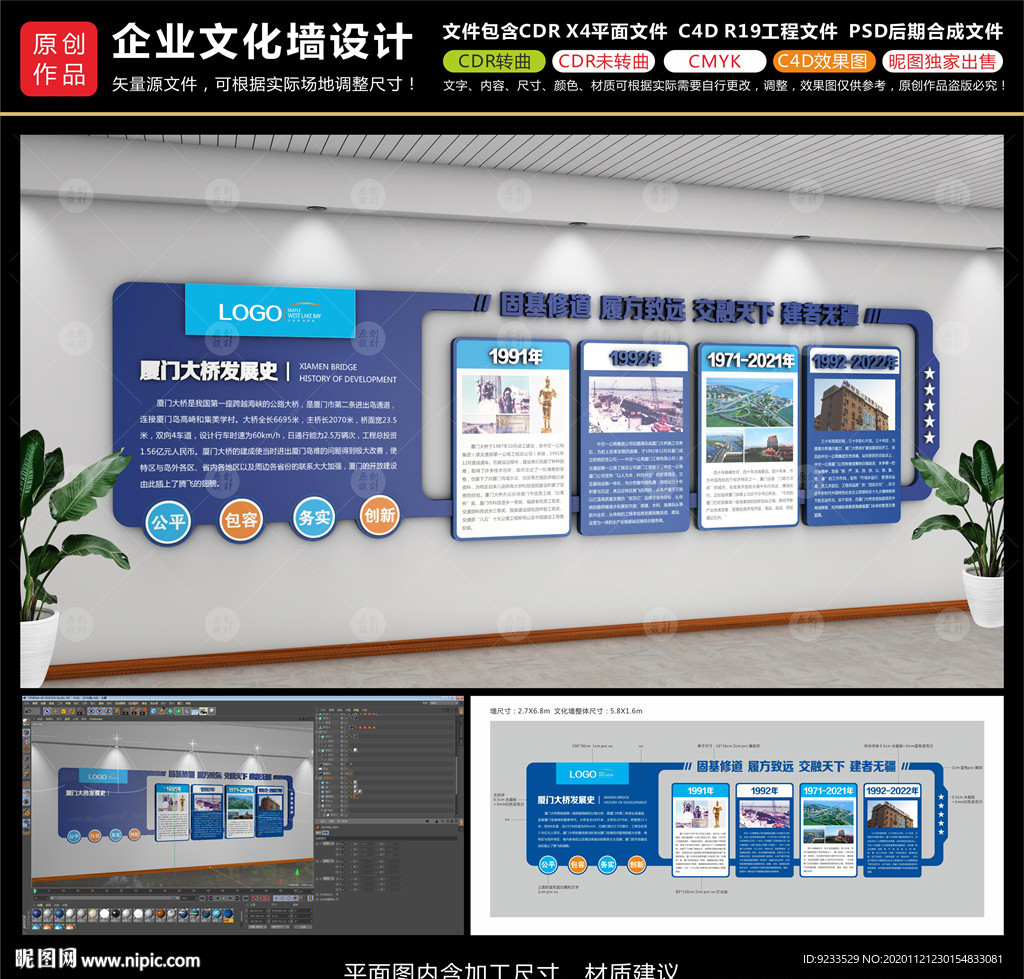 企业发展史文化墙