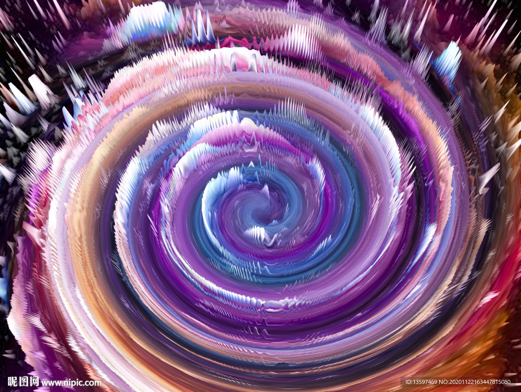 旋涡炫彩背景
