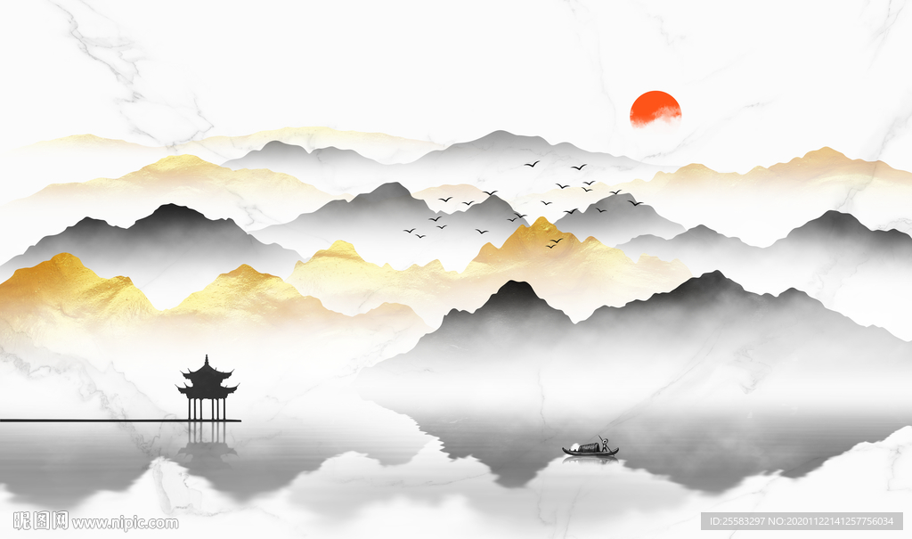 轻奢背景墙