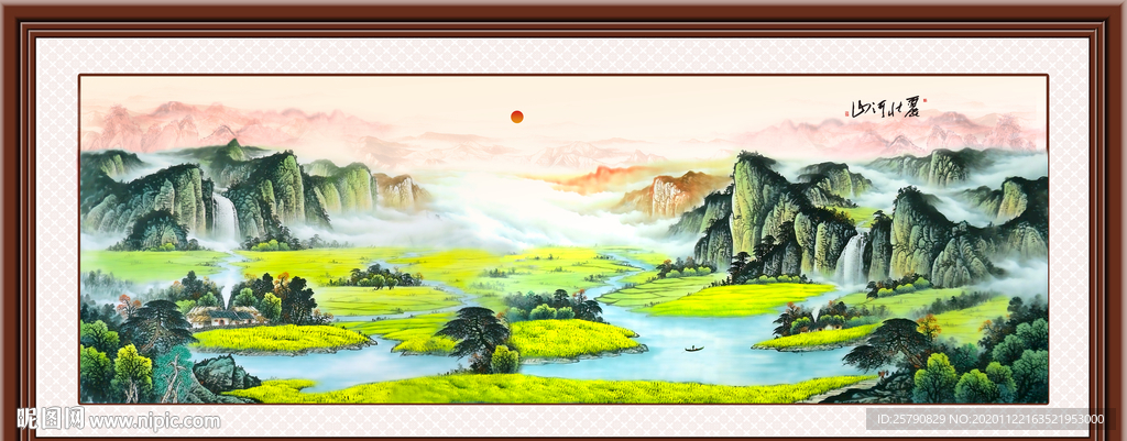 山水画 水墨山水画 意境山水画