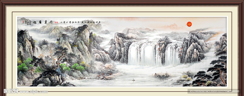 山水画水墨山水画意境山水画