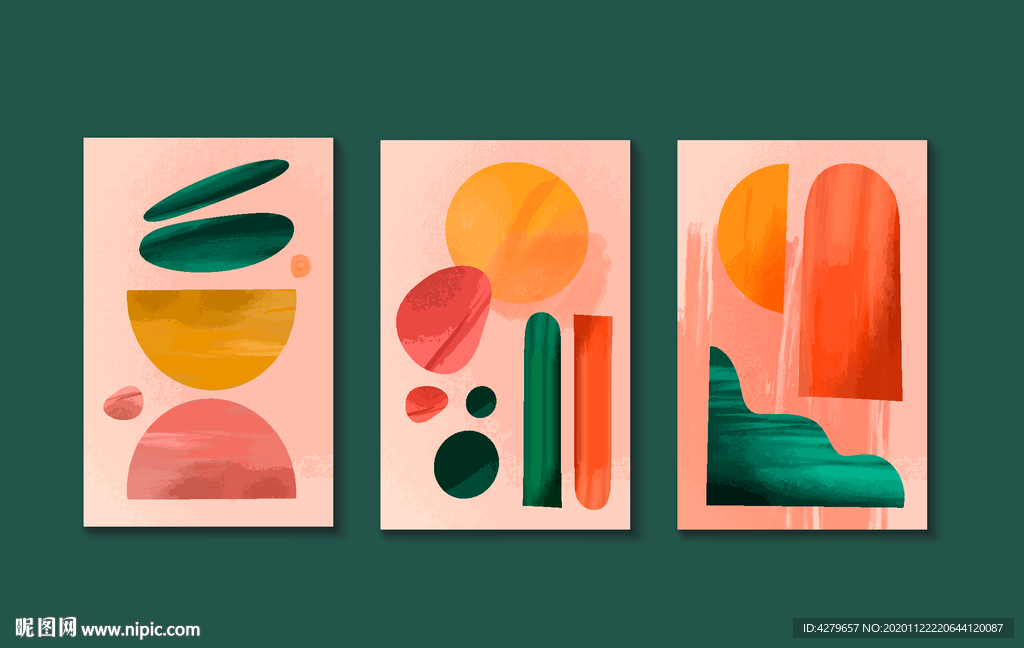 抽象仿油画装饰画