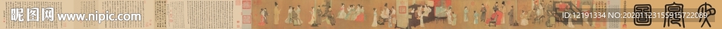 汉宫春晓图 步辇图