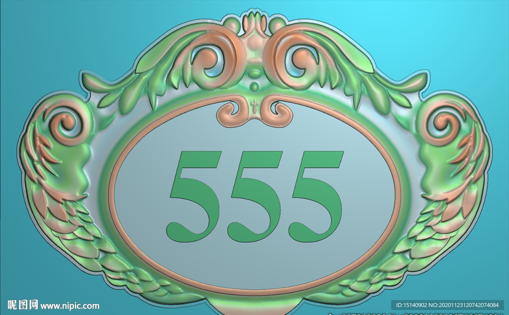 精雕图 楼层标牌外框  镜框