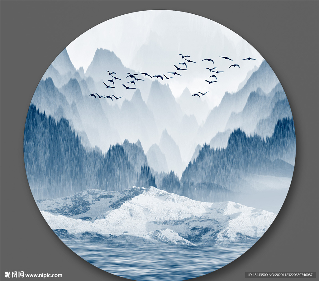 新中式山水画